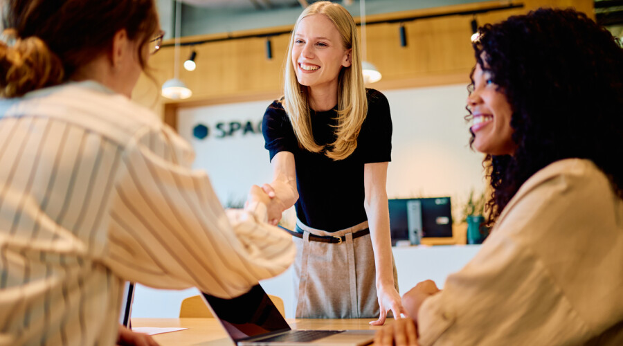 Smiling Blonde Lady