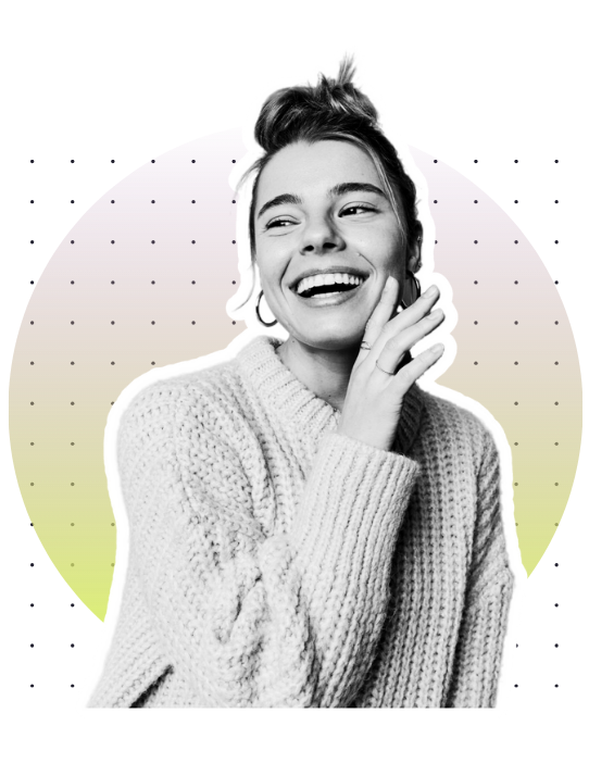 woman smiling
